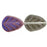 Czech Leaves 10 x 8mm Luster Blue Iris - Crystal (25pcs)