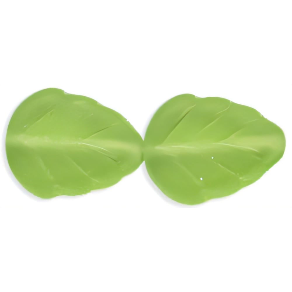 Czech Leaves 10 x 8mm Matte - Olivine (25pcs)