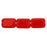 Czech Polished Rectangles 12 x 8mm Siam Ruby (24pcs)
