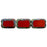 Czech Polished Rectangles 12 x 8mm Opaque Red (24pcs)