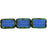 Czech Polished Rectangles 12 x 8mm Milky Sapphire - Picasso (24pcs)