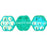 Czech Flowers 8 x 4mm Cool Mint Green AB (25pcs)