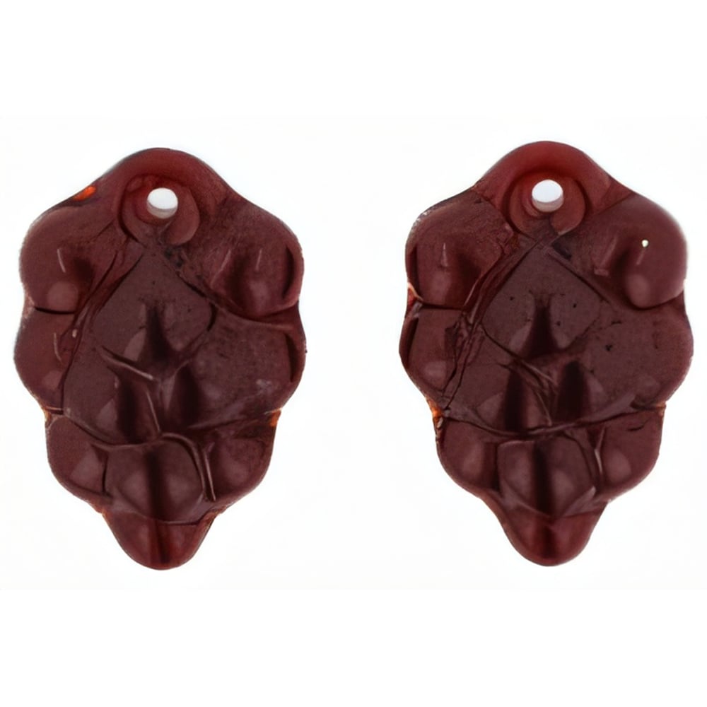 Czech Grape Bunches 16 x 11mm: Ruby (25pcs)