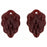 Czech Grape Bunches 16 x 11mm: Ruby (25pcs)