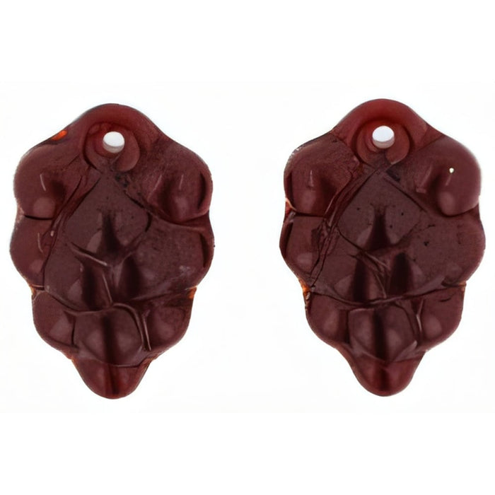 Czech Grape Bunches 16 x 11mm: Ruby (25pcs)