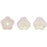 Czech Baby Bell Flowers 6 x 4mm Opalescent Milky Pink (50pcs)