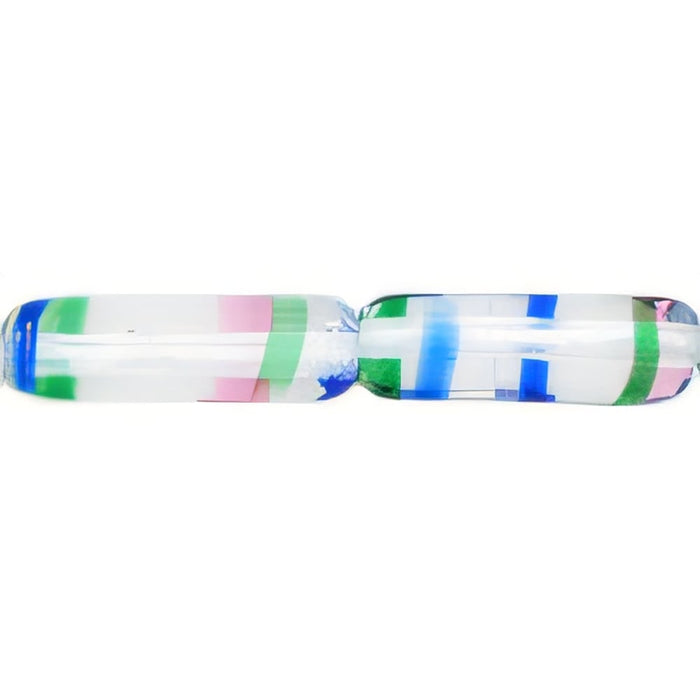 Czech Long Tubes 14 x 4mm Crystal/Color (25pcs)