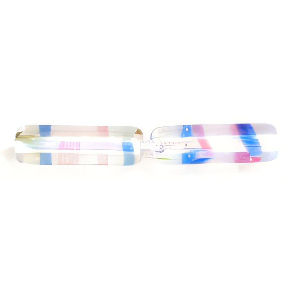 Czech Long Tubes 14 x 4mm Luster - Crystal Color (25pcs)