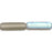 Czech Long Tubes 14 x 4mm Matte - Black Diamond AB (25pcs)