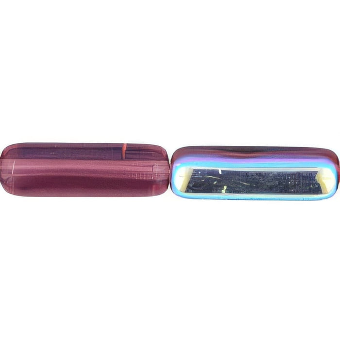 Czech Long Tubes 14 x 4mm Amethyst AB (25pcs)