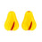 Czech Fruit Beads - Flat: Milky Yellow / Red Pear (25pcs)