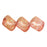 Czech Diagonal Cubes 8mm Luster - Transparent Topaz/Pink (25pcs)