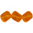 Czech Diagonal Cubes 8mm Matte - Med Topaz (25pcs)
