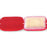 Czech Flat Rectangles 12 x 8mm Matte - Lt Siam Ruby AB (25pcs)