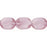 Czech Twisted Flat Ovals 12 x 9mm Lt Amethyst/White (25pcs)