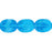 Czech Twisted Flat Ovals 12 x 9mm Capri Blue/White (25pcs)