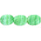 Czech Twisted Flat Ovals 12 x 9mm Sea Foam (25pcs)