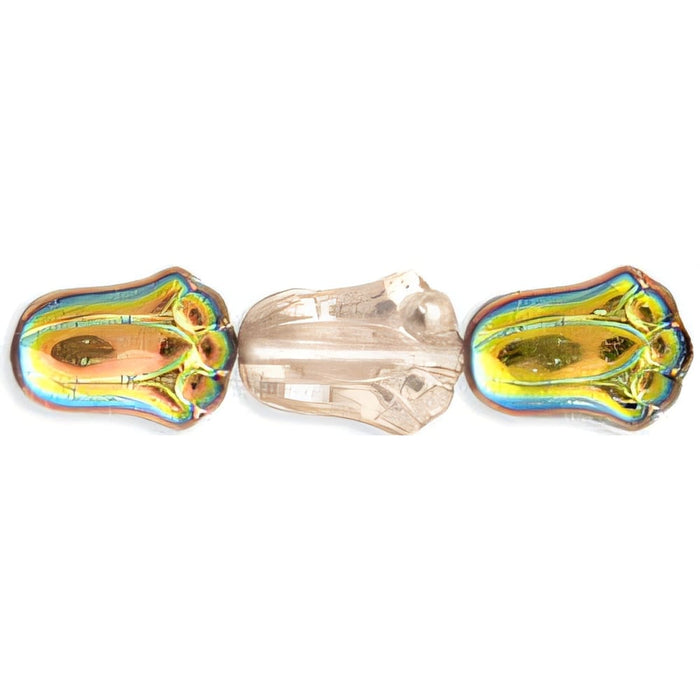 Czech Tulips 12 x 8mm Lt Rosaline - Vitral