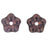 Czech Large Flower Spacer 7mm Luster - Transparent Denim Blue (50pcs)