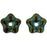 Czech Large Flower Spacer 7mm Iris - Brown (50pcs)
