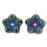 Czech Large Flower Spacer 7mm Iris - Blue (50pcs)