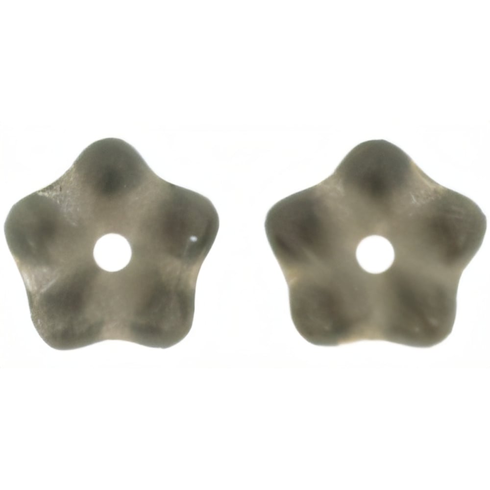 Czech Large Flower Spacer 7mm Black Diamond (50pcs)