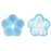 Czech Large Flower Spacer 7mm Matte - Alexandrite AB (50pcs)
