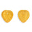 Czech Heart Leaves 10 x 10mm Topaz (50pcs)