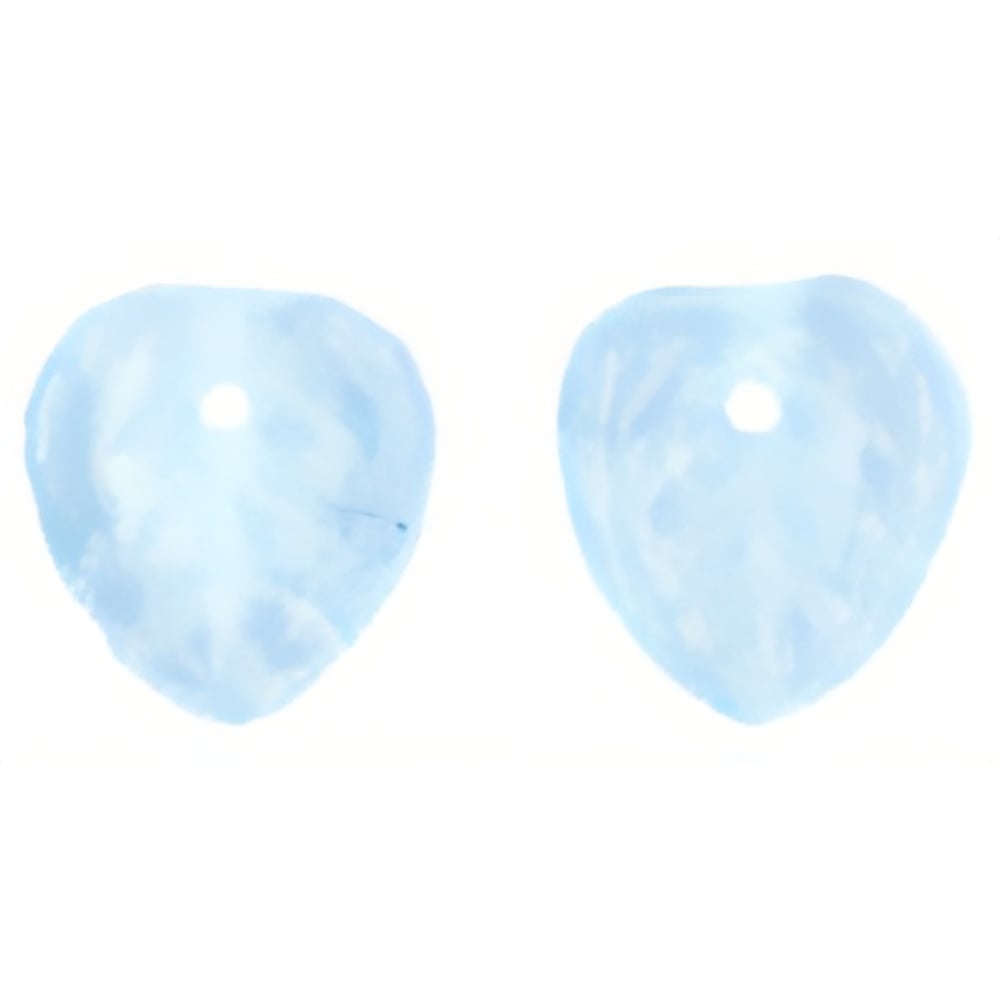 Czech Heart Leaves 10 x 10mm Alexandrite (50pcs)