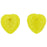Czech Heart Leaves 10 x 10mm Chartreuse (50pcs)