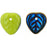 Czech Heart Leaves 10 x 10mm Blue Iris - Opaque Olivine (50pcs)