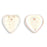 Czech Heart Leaves 10 x 10mm Crystal AB (50pcs)