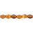 Czech Pinch Beads 5 x 3mm ColorTrends: Saturated Metallic Russet Orange (50pcs)