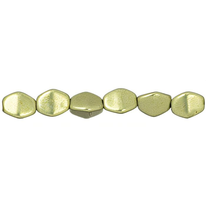 Czech Pinch Beads 5 x 3mm ColorTrends: Saturated Metallic Limelight (50pcs)