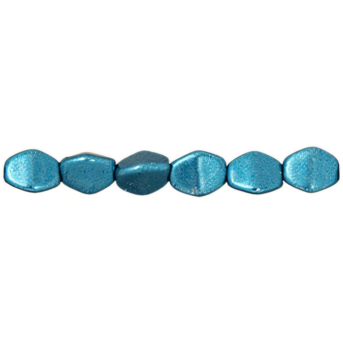 Czech Pinch Beads 5 x 3mm ColorTrends: Saturated Metallic Quetzal Green (50pcs)