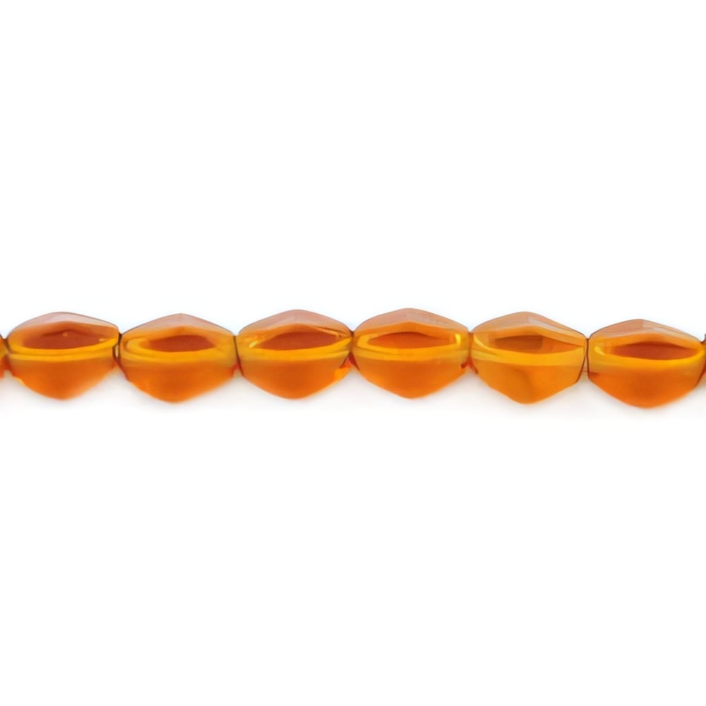 Czech Pinch Beads 5 x 3mm Dk Topaz (50pcs)