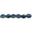 Czech Pinch Beads 5 x 3mm Matte - Iris - Blue (50pcs)