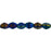 Czech Pinch Beads 5 x 3mm Iris - Blue (50pcs)