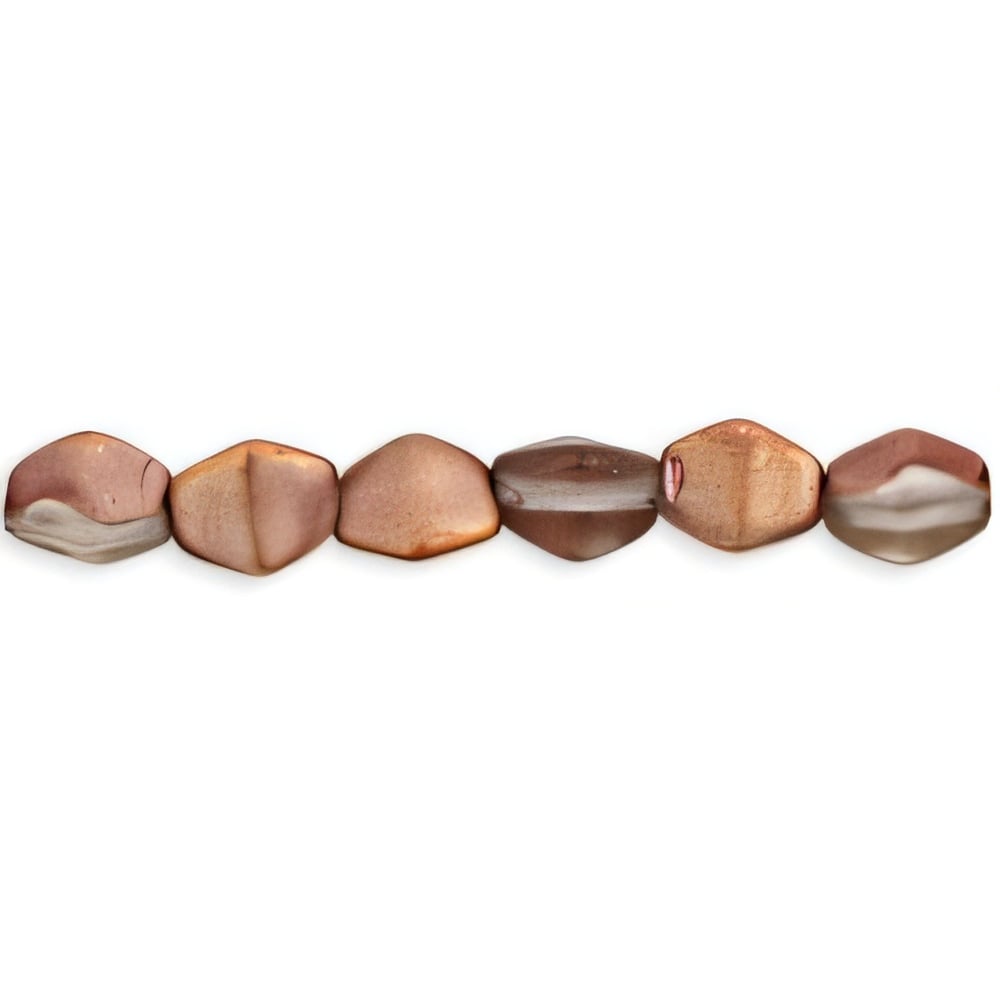 Czech Pinch Beads 5 x 3mm Matte - Apollo - Gold (50pcs)