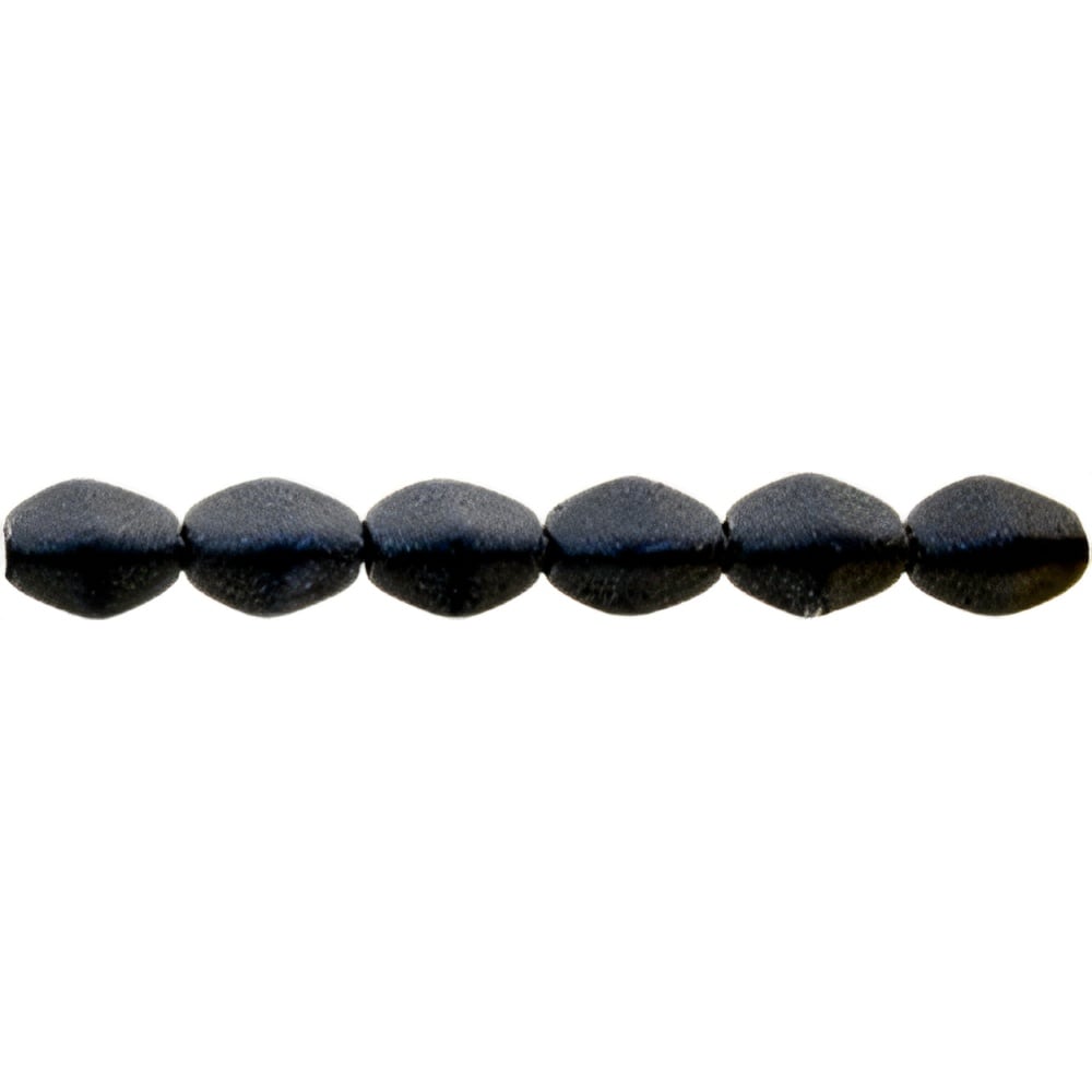 Czech Pinch Beads 5 x 3mm Metallic Suede - Dk Blue (50pcs)