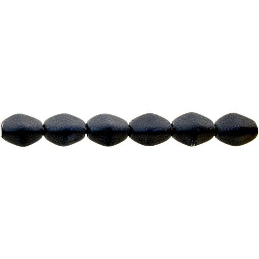 Czech Pinch Beads 5 x 3mm Metallic Suede - Dk Blue (50pcs)