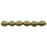 Czech Pinch Beads 5 x 3mm Metallic Suede - Antique Gold (50pcs)