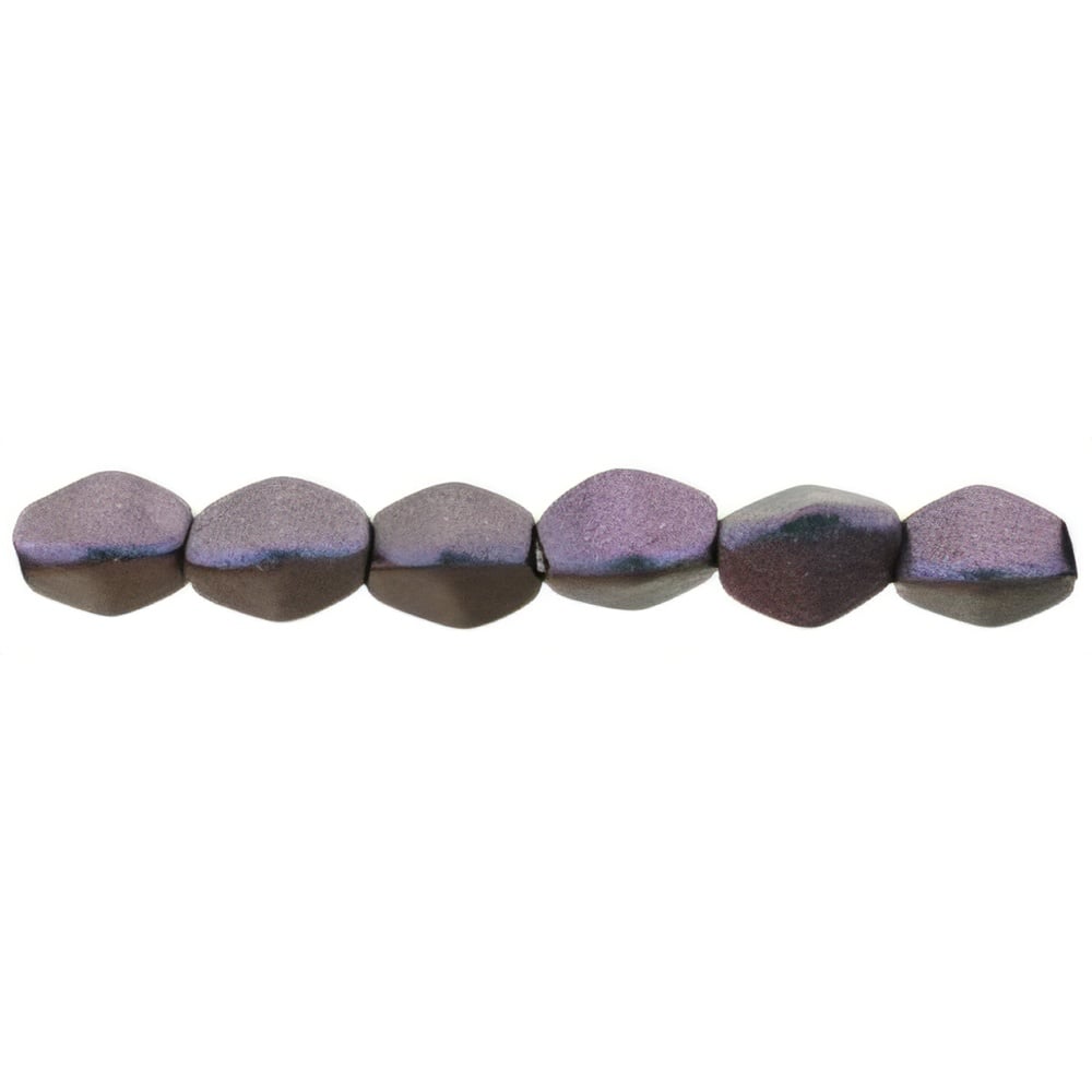 Czech Pinch Beads 5 x 3mm Polychrome - Orchid Aqua (50pcs)