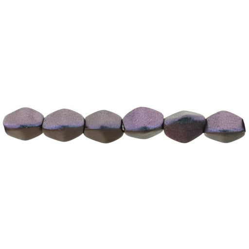 Czech Pinch Beads 5 x 3mm Polychrome - Orchid Aqua (50pcs)