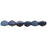 Czech Pinch Beads 5 x 3mm Polychrome - Indigo Orchid (50pcs)