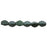 Czech Pinch Beads 5 x 3mm Chrome - Emerald Green (50pcs)