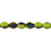 Czech Pinch Beads 5 x 3mm Blue Iris - Opaque Olivine (50pcs)