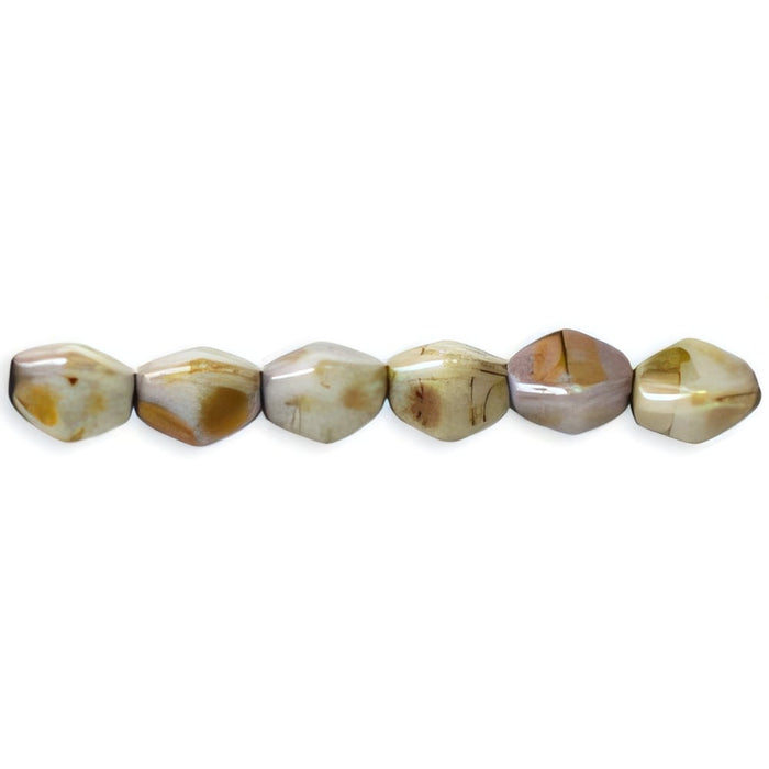 Czech Pinch Beads 5 x 3mm Luster - Opaque Green (50pcs)