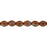 Czech Pinch Beads 5 x 3mm Siam Ruby - Bronze Vega (50pcs)