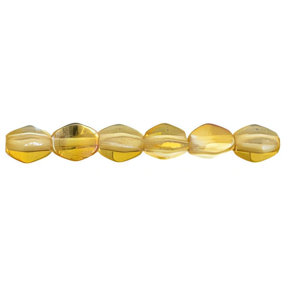 Czech Pinch Beads 5 x 3mm Crystal - Celsian (50pcs)